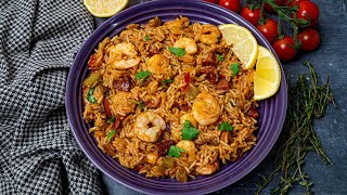 Easy Prawn and Chorizo Jambalaya [upl. by Latia]