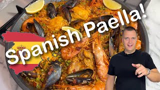 Spanish Paella Mixta – Easy Chicken amp Seafood Rice [upl. by Znerol94]