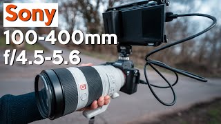 Sony 100400mm f4556 GMaster  super telephoto lens testet on the Sony A7R IV  english review [upl. by Dnamron859]