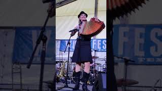 Mollie B plays 14 instruments IN ONE SONG and singing with SqueezeBox 2018 [upl. by Holland]