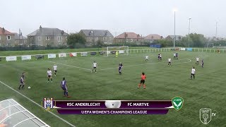 GOALS  Anderlecht v Martve  UWCL Group 3 MD3 13818 [upl. by Eidnahs359]