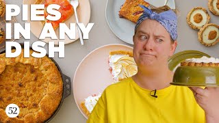 How To Make Pie in Any Pan  Bake It Up a Notch with Erin McDowell [upl. by Notla]