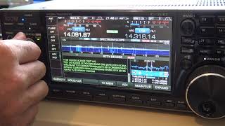 Icom IC7610 PSKRTTY Operation No PC Required [upl. by Lorelei524]