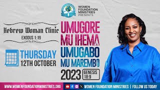 Umugore mu Ihema Umugabo mu Marembo “Hebrew Woman Clinic Exodus 119”  Apostle Mignonne Kabera [upl. by Hildagarde]