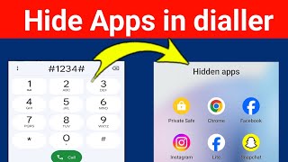 dialer me app hide kaise kare  dialler mein app ko kaise chhupaye  how to hide app in dialler [upl. by Gilberte416]