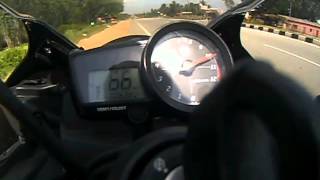 Yamaha R15 with PowerTRONIC ECU vs Stock [upl. by Goldfarb750]