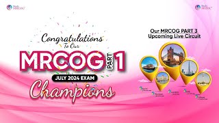 MRCOG PART 1 Success Celebration JULY 2024 EXAM  StudyMEDIC [upl. by Arch]