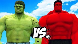 HULK VS RED HULK  EPIC SUPERHEROES BATTLE [upl. by Nylirrehs]