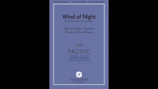 Wind of Night SATB—Chris Maunu [upl. by Care]