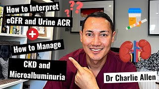 How to assess renal function with eGFR and ACR How to diagnose and manage CKD and Microalbuminuria [upl. by Htiffirg690]