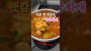 햇감자 넣은 된장찌개 완전 밥도둑 된장찌개밥도둑 비오는날찌개 홈쿡저녁메뉴아침메뉴 [upl. by Yvehc]