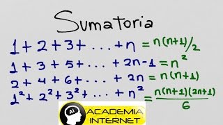 Sumatoria de números consecutivos pares impares cuadrados cubos [upl. by Reace]