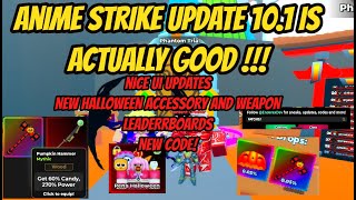 Anime Strike Update 101  New Halloween Weapon and Accessory  New Code and more [upl. by Haimehen]