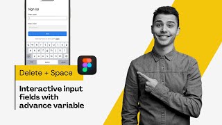 Figma Interactive Input Fields  Variables  Numeric amp Uppercase Keyboard Tutorial Lang English [upl. by Trude]