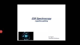 ESR Hyperfine Splitting [upl. by Neff]