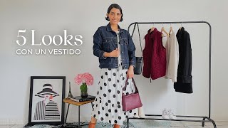 5 Looks Para OtoñoInvierno con un Vestido Midi 👗 [upl. by Nakashima649]