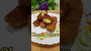 Quick and Easy Cheese Fritters zaroor try karein viralshorts ytshorts cheesefritters cheesy [upl. by Enisamoht]