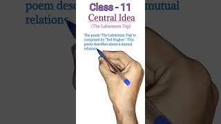 Class 11 Central Idea  The Laburnum Top shorts youtubeshorts viral dearsir [upl. by Lias]