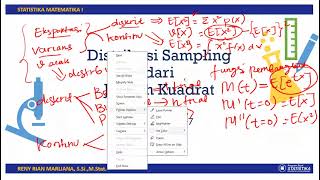 Statistika Matematika 1  Distribusi Sampling Jumlah Kuadrat [upl. by Yrbua]