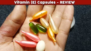 Vitamin E Capsules Review Benefits Uses Price Side Effects  for face skin whitening hair care [upl. by Shaw]