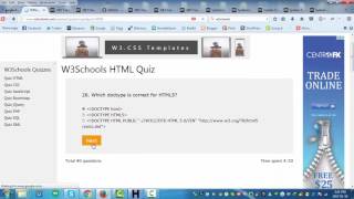 W3Schools HTML Quiz Walkthrough [upl. by Eirene]