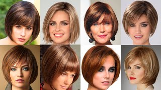 The best low maintenance short haircuts  bob With bangs haircuts trends in 2024 [upl. by Ayeka776]