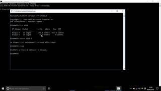 Formater  disque dur  usb   avec linvite de commande windows  CMD  utilitaire diskpart [upl. by Adivad83]