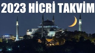 2023 Hicri Takvim  Tüm Aylar [upl. by Asta]