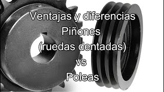 Ventajas y Diferencias Piñones vs Poleas KANA MITSUBOSHI  BOHMAN [upl. by Nakashima]