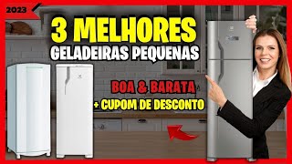 As 3 Melhores Geladeiras Pequenas  Geladeira Pequena Boa e Barata➨Melhor Geladeira Custo Benefício [upl. by Fadil908]