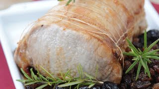 Recette  Rôti de porc aux pruneaux et raisins [upl. by Virginia]