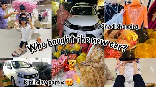 WHO BOUGHT THE NEW CAR  🩷FINALLY 😍 BIRTHDAY PARTY  GIFTS 😍 [upl. by Reffineg]