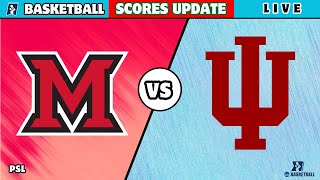 Indiana vs Miami  NCAA Mens Basketball 2024  College Basketball Live Score Update today [upl. by Atinihs]