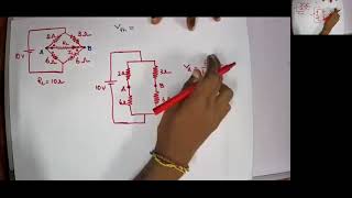 Thevenins Theorem for Bridge circuits Example [upl. by Duarte]