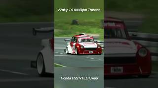 9000RPM Trabant w Honda H22 VTEC Engine hillclimbmonster [upl. by Iney]