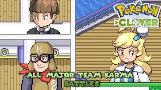 Pokemon Clover  All Major Team Karma Battles Main Story [upl. by Maximilianus]