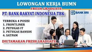 CARA DAFTAR REKRUTMEN BUMN ATAU LOWONGAN KERJA BUMN PT BANK RAKYAT INDONESIA PERSERO TBK 2022 [upl. by Blondelle]