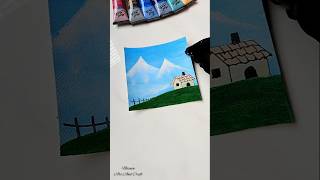 creative canvas painting ideas🌌 shorts art love tutorial aesthetic shortsyoutube satisfying [upl. by Dari]