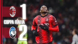 Leão scores in Coppa Italia defeat  AC Milan 12 Atalanta  Highlights  202324 [upl. by Homer]