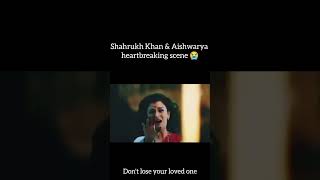 Devdas movie Shahrukhkhan and AishwaryaRai heartbreaking scene short sharukhkhan aishwarya [upl. by Wehttan125]