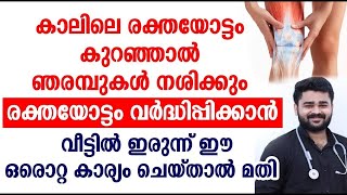 രക്തയോട്ടം വർദ്ധിപ്പിക്കാൻ വീട്ടിൽ ഇരുന്ന് ഈ ഒരൊറ്റ കാര്യം ചെയ്താൽ മതി [upl. by Alegnaed]