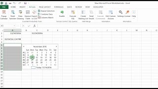 Easily insert and edit dates in Excel with the Popup Calendar [upl. by Asille]