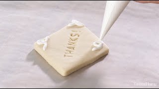 How to Make Stamped Message Cookies [upl. by Ahsanat402]