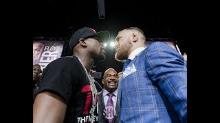 Floyd Mayweather vs Conor McGregor Final Toronto Staredown  MMA Fighting [upl. by Aillemac]