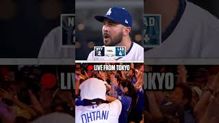 Tokyo REACTS to Dodgers Game 2 win in World Series ❤️ mlb Dodgers baseball [upl. by Eardna]