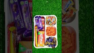 Dairy Milk Classic Chocolate Eclairs Toffee Candy Snacks amp Mango Juice Lunch Box Ideas 😘 😋 [upl. by Solakcin]