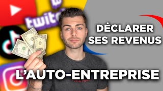 DÉCLARER SES REVENUS YOUTUBE  INSTAGRAM  TIKTOK  TWITCH  Autoentreprise  TestNologie [upl. by Silvestro]