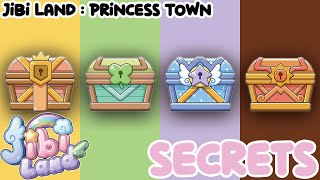 Jibi Land Princess Town SECRETS  HOW TO OPEN TREASURE CHESTS SEGREDOS Jibi Land  ABRIR TODOS BAUS [upl. by Briant]