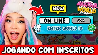 JOGANDO ONLINE COM INSCRITOS NO PAZU AVATAR WORLD  CÓDIGO JOGAR JUNTO JESSY WORLD AO VIVO [upl. by Rogozen]