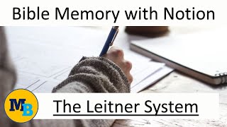 Bible Memory using the Leitner system in Notion [upl. by Aihppa]